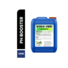 BATHROOM CLEANER - 2023-04-10T115853.407 A container of pH booster solution placed on a laboratory bench. The label on the container prominently states 'pH Booster' and provides information about its composition and usage. The liquid inside the container is transparent or may have a specific color indicating its pH-adjusting properties. The image emphasizes the effectiveness of pH boosters in raising the pH levels of acidic solutions or environments, helping to achieve the desired pH balance for various applications.