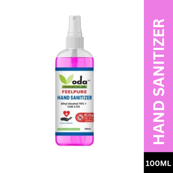 Hand Sanitizer: Hand sanitizer bottle with pump dispenser, offering convenient and portable germ protection for clean and sanitized hands