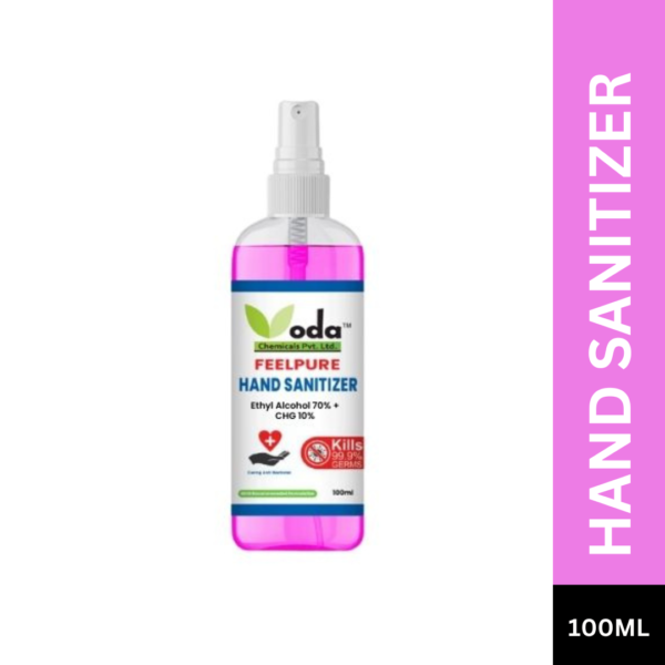 Hand Sanitizer: Hand sanitizer bottle with pump dispenser, offering convenient and portable germ protection for clean and sanitized hands