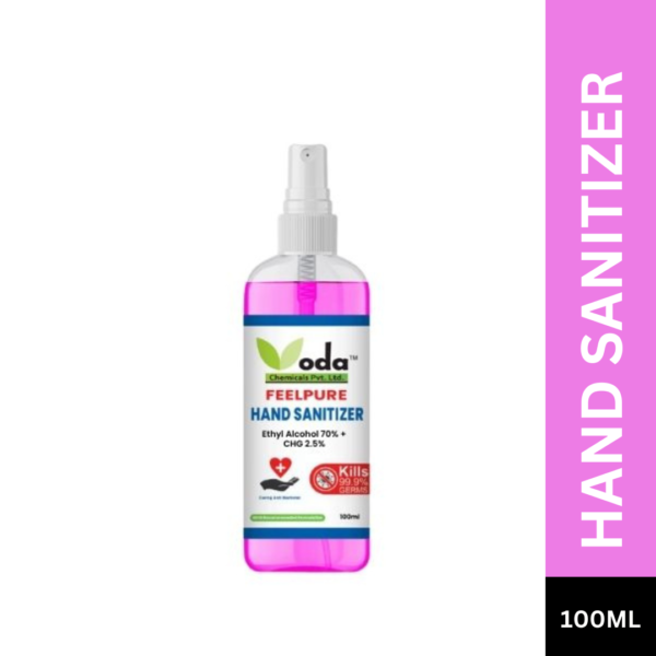 Hand Sanitizer: Hand sanitizer bottle with pump dispenser, offering convenient and portable germ protection for clean and sanitized hands