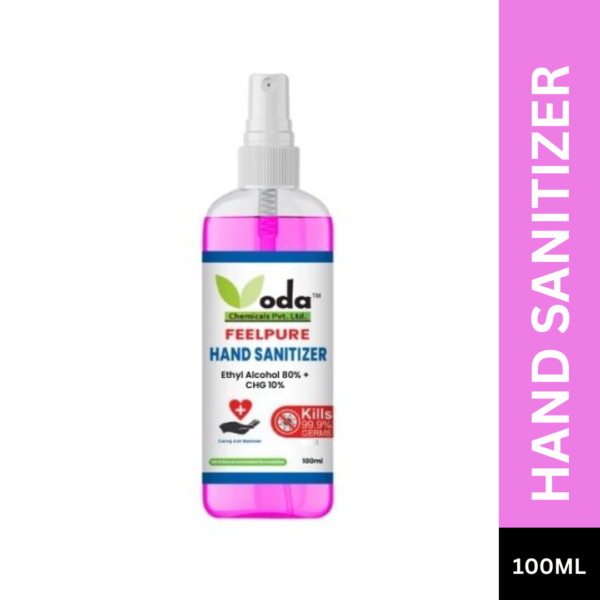 Hand Sanitizer: Hand sanitizer bottle with pump dispenser, offering convenient and portable germ protection for clean and sanitized hands