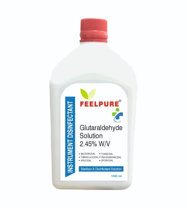 Glutaraldehyde 2.45% is a potent disinfectant and sterilizing agent with broad-spectrum antimicrobial properties.