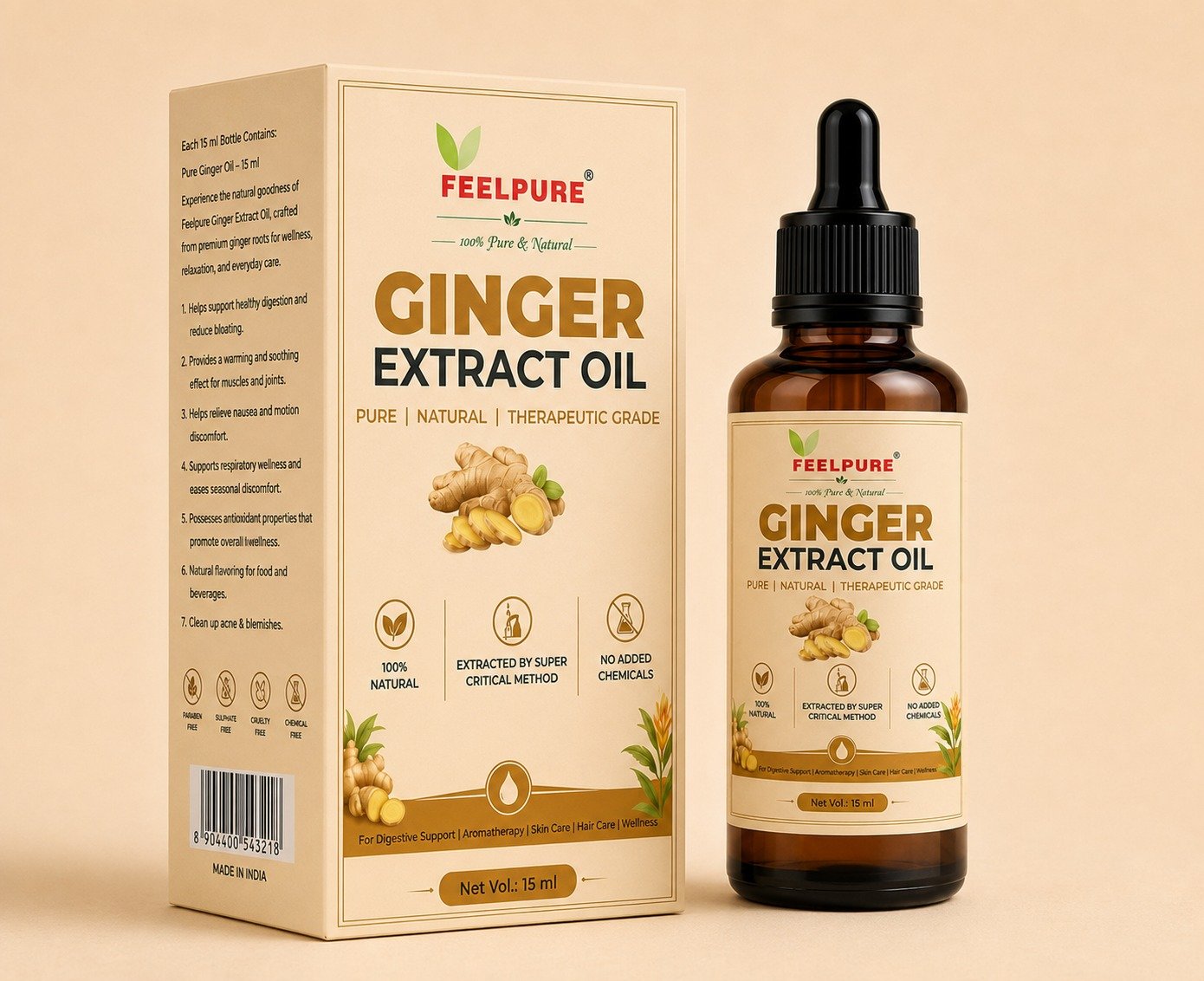 WhatsApp Image 2026-06-20 at 10.44.29 AM Voda Feelpure Ginger Extract oil - 100% Pure & Natural - Image 1