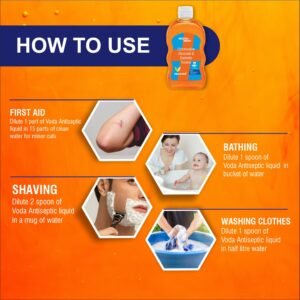 Voda Feelpure Antiseptic Liquid CHG 7.5%,Cetrimide 15%, Alcohol 7.5% - Image 7